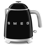 Smeg black stainless steel mini kettle 0.8 litres (British brand)