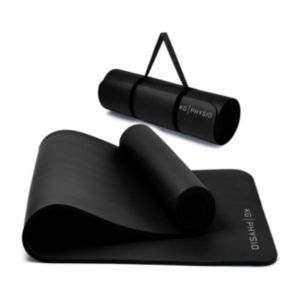 KG Physio Tapis de Yoga Noir Antidérapant 8mm