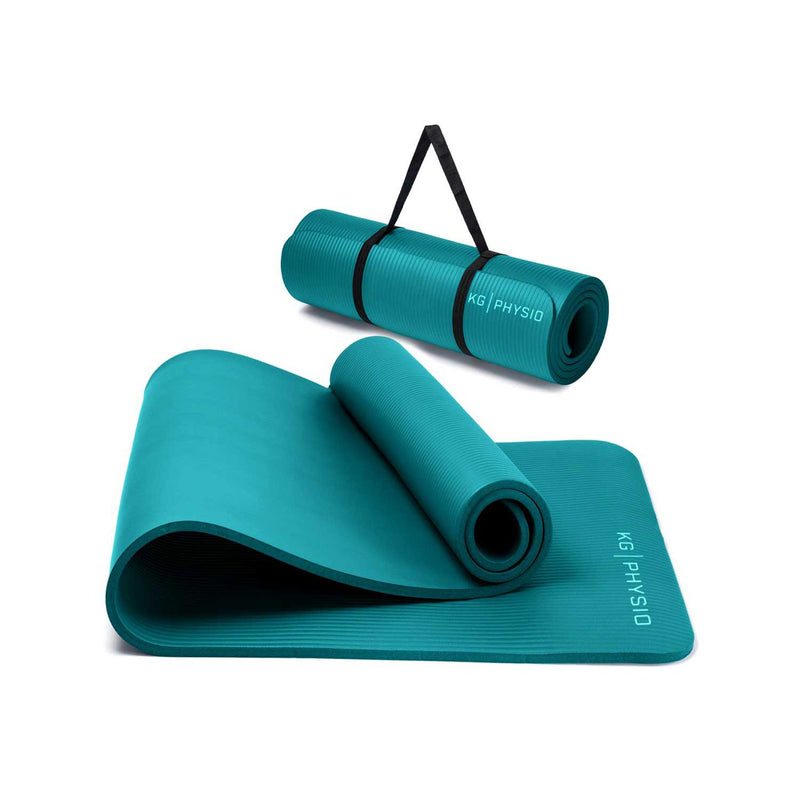 KG Physio yoga mat 8mm turquoise, imported from the UK