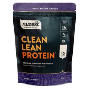 NUZEST Clean Lean Protein Mocha Powder 250g, imported from the UK