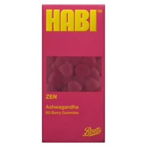 HABI Zen Ashwagandha Gummies Berry Flavour Food Supplement 60s