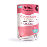 Nad's Strawberries & Cream Extra Long Wax Strips 20ct