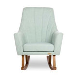 Tutti Bambini Jonah Luxe Rocking Chair And Foot Stool Boucle Ocean Stone Nursery Set