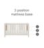 Tutti Bambini Cot Bed White Sand Distressed Oak (British brand)