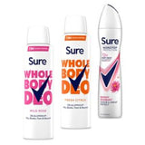 Sure Women Deodorant Bundle Mixed Scents Various Sizes (British brand)