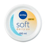 NIVEA Soft Daily UV Moisturiser Face Body Hands SPF15 100ml