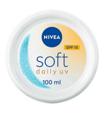 NIVEA Soft Daily UV Moisturiser for Face Hand Body SPF15 100ml