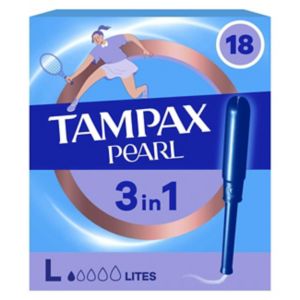 Tampax Pearl Lites tampons with applicator x18 (British brand)
