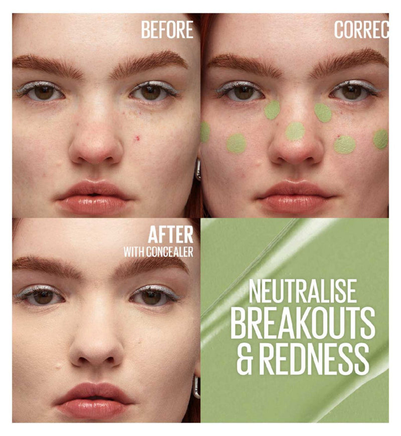 Maybelline Colour Correcting Concealer Duo Light Green, imported from the UK