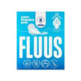 Fluus Flushable Pads Medium Sanitary 10 pack
