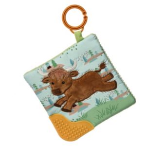 Mary Meyer Hetty Highland Cow Crinkle Teether Soft Toy 6 x 6-Inches