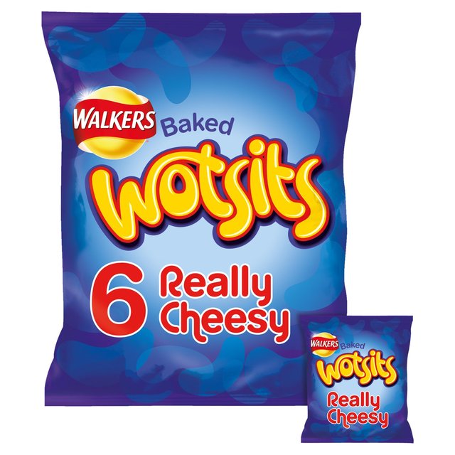 Walkers Wotsits Really Cheesy Multipack Snacks 6 per pack GOODS M&S