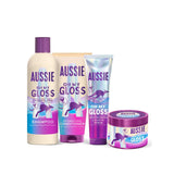Aussie Oh My Gloss Hair Care Bundle Shampoo Conditioner Mask Serum