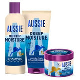 Aussie Deep Moisture Hair Care Bundle with Shampoo Conditioner Mask