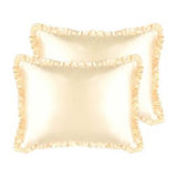 Silver Cloud frilly pillowcase Twin Pack Buttercup Collection (British brand)
