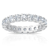Costco Platinum 2.00ctw Diamond Eternity Ring Round Brilliant Cut Sizes K-P
