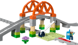 LEGO DUPLO Train Bridge and Tracks Expansion Set 42 Pieces Building Set