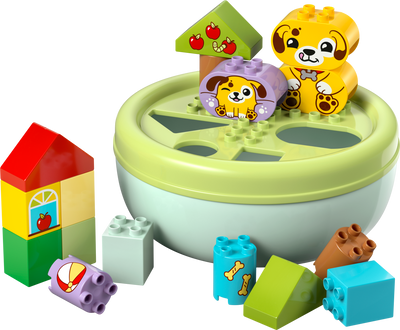 LEGO DUPLO Puppy House Shape Sorter Toddler Toy 17 Pieces