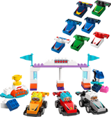 LEGO DUPLO F1 Team Race Cars & Drivers 70 Piece Building Set