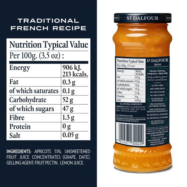St. Dalfour Thick Apricot Jam 284g GOODS M&S