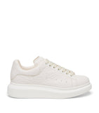 McQueen leather oversized sneakers with platform sole, imported from the UK
