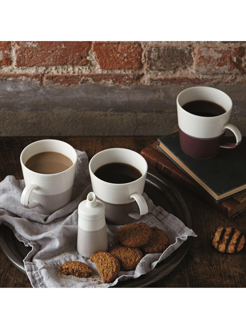 Royal Doulton porcelain grande mugs set of 4, 500ml assorted colors, imported from the UK