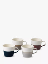 Royal Doulton Coffee Studio Porcelain Small Mug Set of 4 265ml Assorted