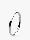 Kit Heath sterling silver Bevel Cirque bangle with classic design, UK version