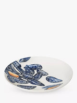 BlissHome Mussels Large Earthenware Serving Dish Blue 34cm