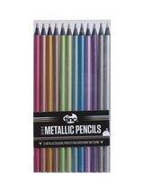 Metallic Colouring Pencil Set, Multi-Coloured, 12 Count