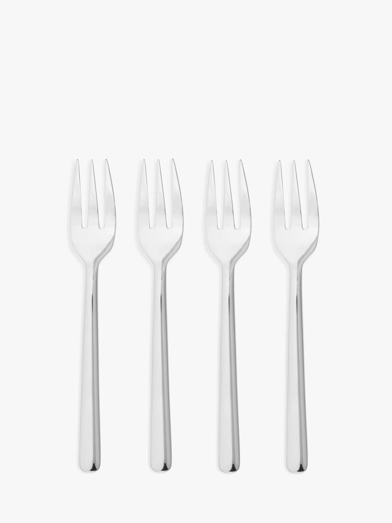 John Lewis ANYDAY Orbit stainless steel pastry forks, set of 4, UK version