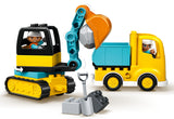 Lego Duplo Truck and Tracked Excavator Construction Set 20 Pieces (British brand)