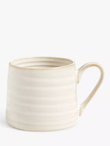 John Lewis Barista Americano Coffee Mug White Stoneware 337ml