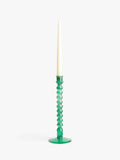 John Lewis Grassmere green glass candle holder, UK version