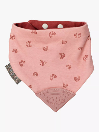 Cheeky Chompers Neckerchew Baby Tannring Siklesmekke, Regnbue Rose