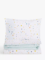 Space Star Cosmic Print Pure Cotton Duvet Cover and Pillowcase Set