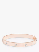 Jon Richard Crystal Bangle Rose Gold Fashion Jewelry