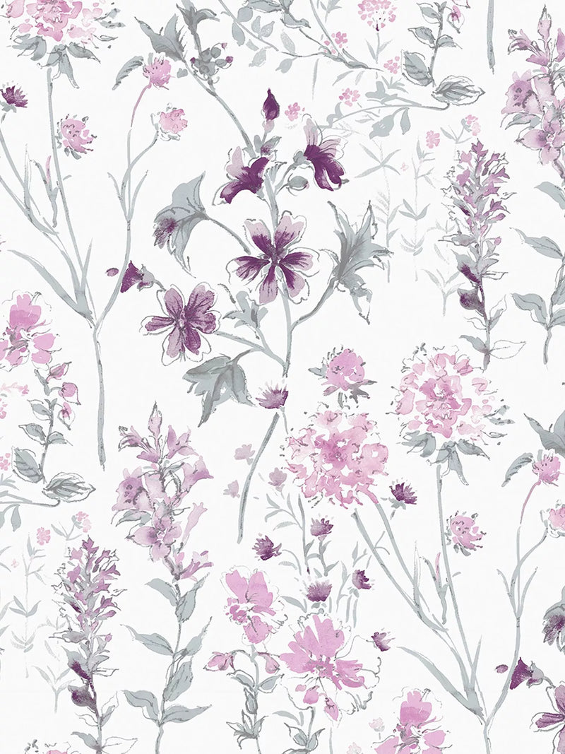 Laura Ashley Wild Meadow wallpaper, UK version