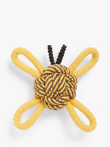 Chevron Stripe Rope Dog Toy for Small to Medium Dogs, Yellow