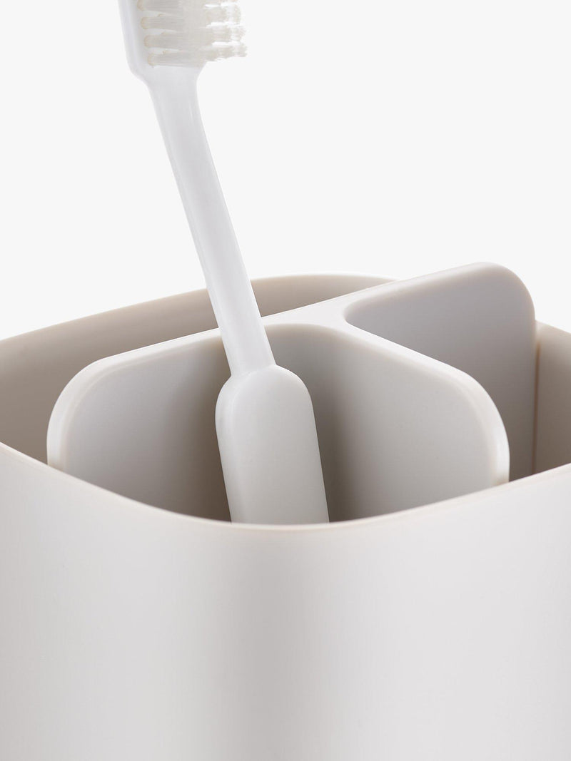 Joseph Joseph Easy Store toothbrush caddy with three sections, UK version