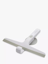 Compact Shower Squeegee with Storage Holder and Hook, Grey