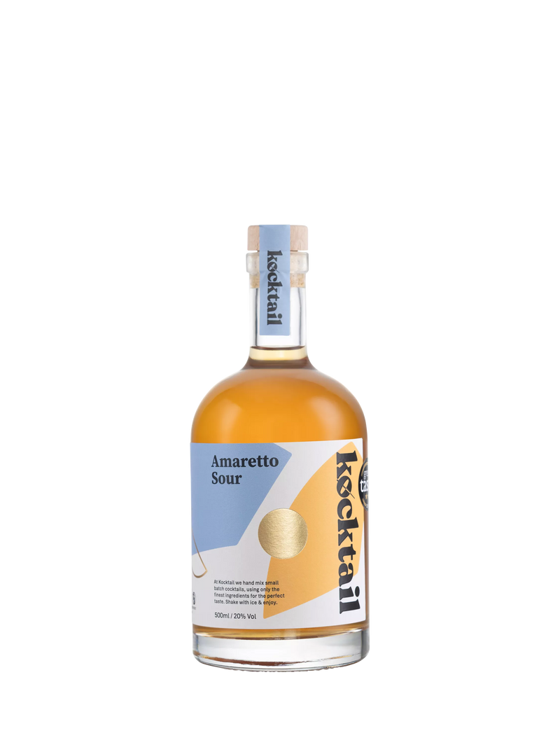 Kocktail Amaretto Sour cocktail with bourbon and lemon, 500ml, UK version