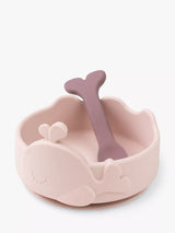 Done by Deer Wally Stick & Stay Silicone Baby Feeding Bowl and Spoon Set