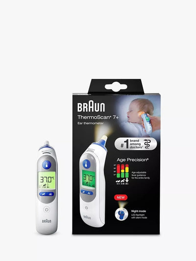 Thermomètre auriculaire infrarouge avec technologie Age Precision pour bébés et adultes