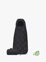 Compact TOG 4 Footmuff for Infant Car Seats in Black with Recycled Filling