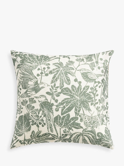 John Lewis Japonica Printed Linen Blend Cushion