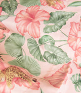 Children's High-Low Skirt with Lotus Print and Cotton Lining for Ages 3-12 Years