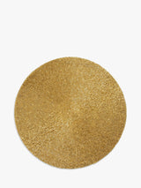 Beaded Round Placemat in Gold