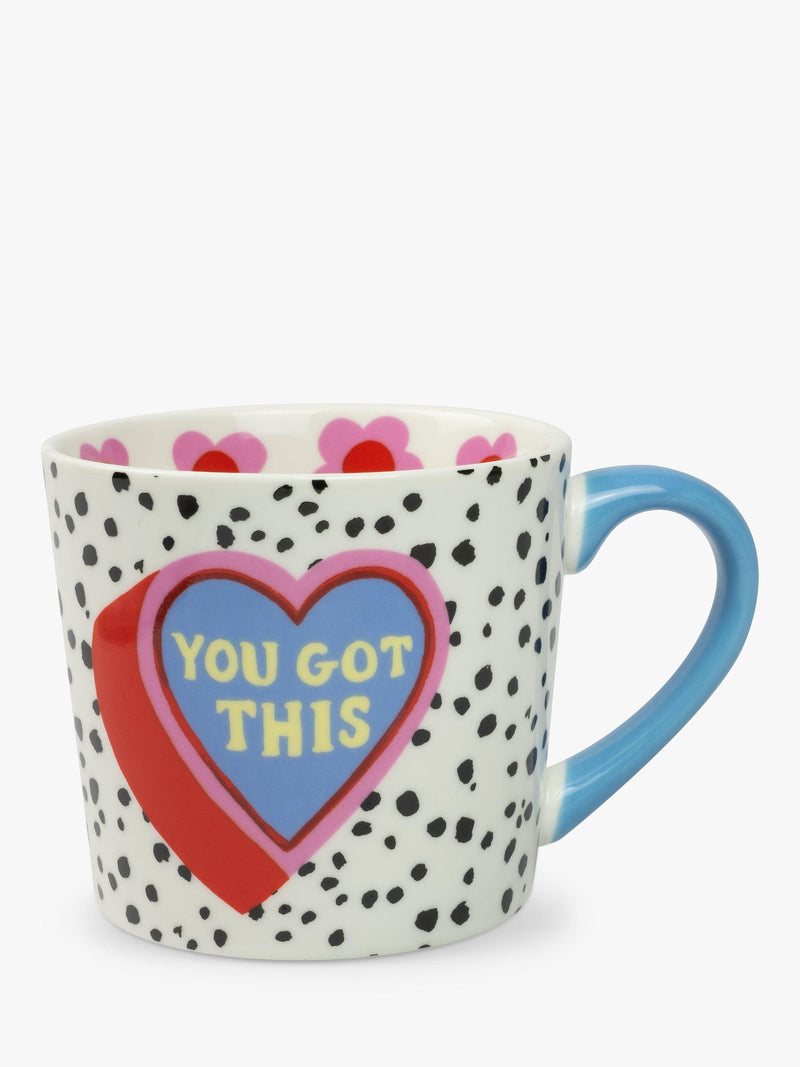 Eleanor Bowmer 'You Got This' new bone china mug multi 300ml - British product