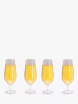 Dartington Crystal Entertain Beer Glass Set of 4, Clear, 380ml
